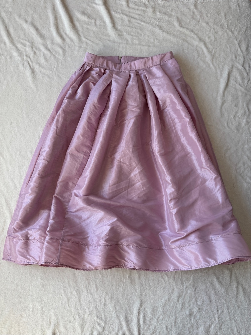 Free People - Pleated A-Line Pink Skirt